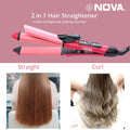 Nova 2‑in‑1 Hair Straightener & Curler