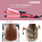 Nova 2‑in‑1 Hair Straightener & Curler