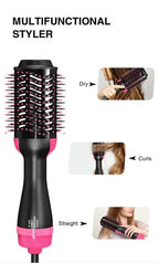 3-in-1 One Step Hot Air Brush Hair Dryer & Styler