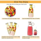 Portable Electric USB Juicer | 420 ML Rechargeable Bottle