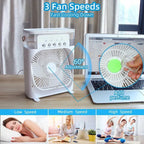 10 Inch Portable Air Conditioner Fan | Mist Water, And Humidifier