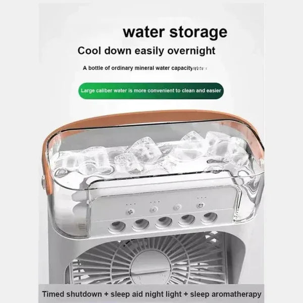 10 Inch Portable Air Conditioner Fan | Mist Water, And Humidifier